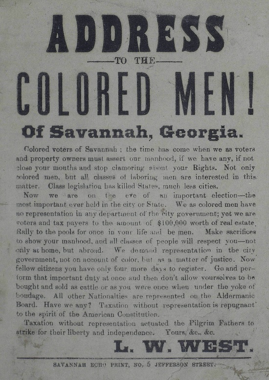 Address_to_the_colored_men_of_Savannah_Georgia__1880 AA&R.jpg