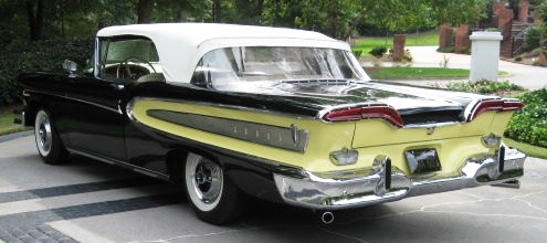 Rear view of the Edsel pictured above.  