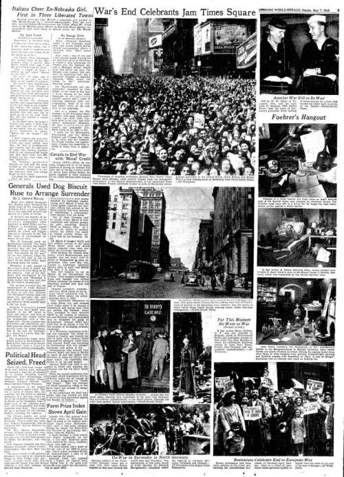 Omaha Evening World-Herald; Date: 05-07-1945