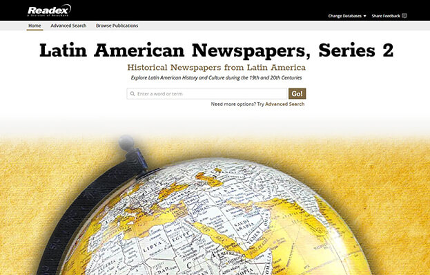 Latin American Newspapers Interface