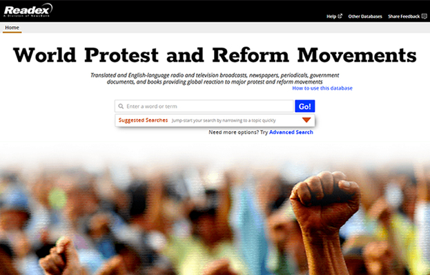 World Protest interface