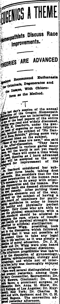 Oregonian, published as Morning Oregonian. July 9, 1905. From Early American Newspapers, 1690-1922