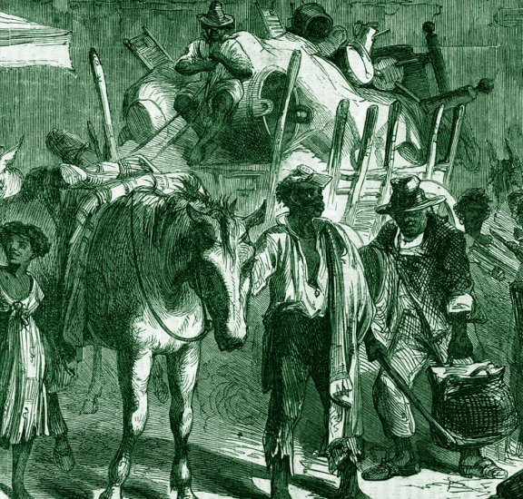African american reconstruction and struggle banner