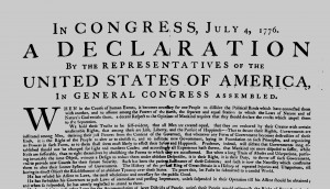 Resultat d'imatges de 1776 The Declaration of Independence is first printed by John Dunlop in Philadelphia.